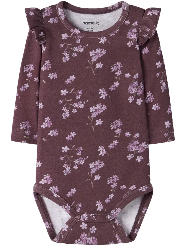 NAME IT Romper Lange Mouwen Rib Catawba Grape1