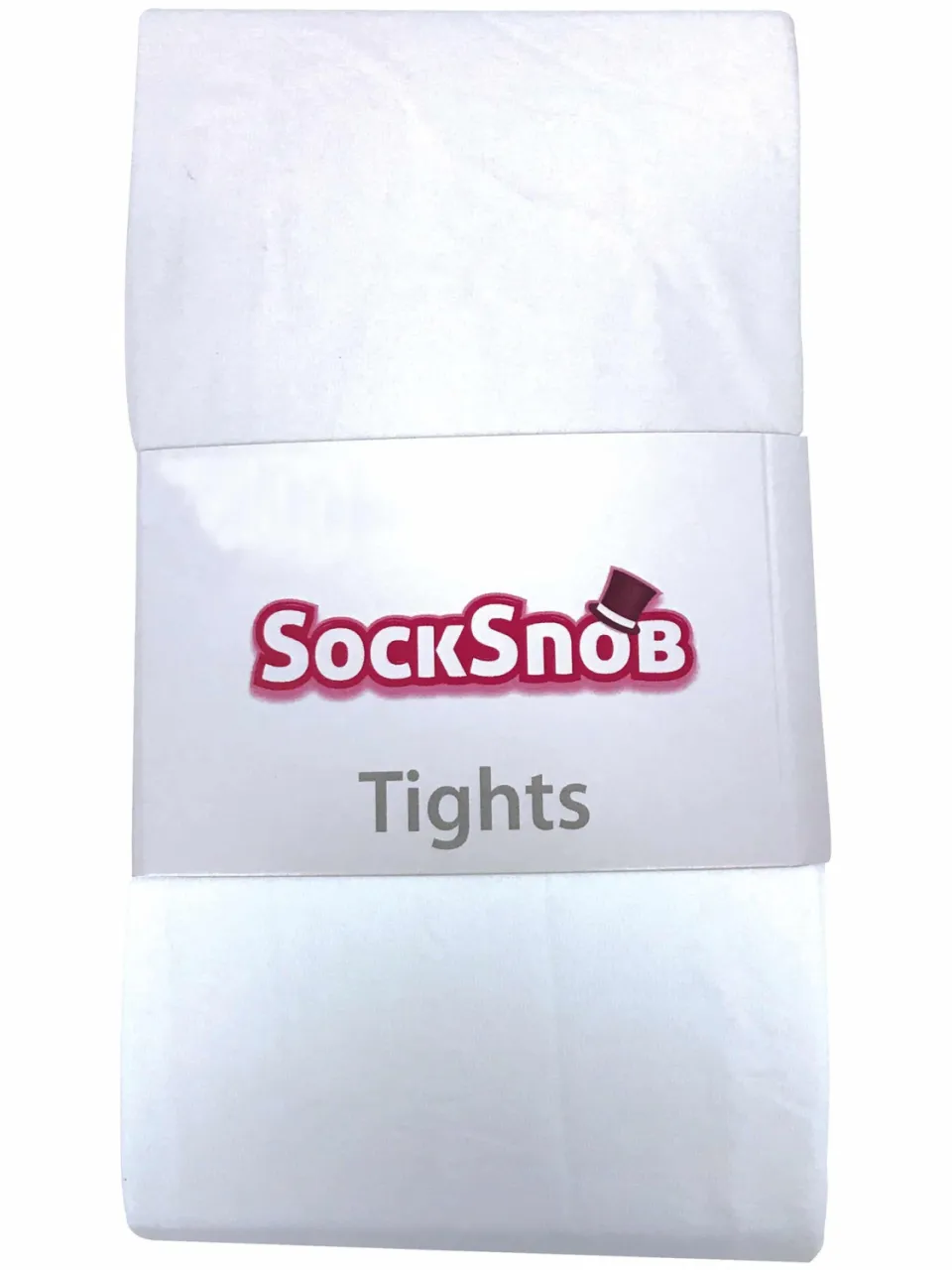 Sock Snob Dames 80 denier ondoorzichtige effen gekleurde panty's - Wit, foto 2