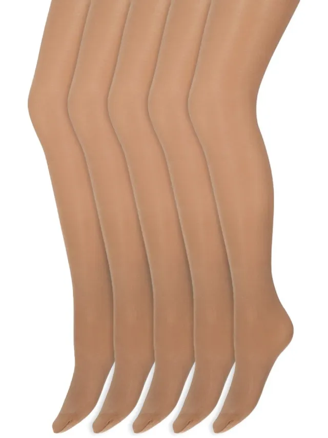 Marianne Glans panty | 35 Denier | Merk: Marianne | Maat: S t/m XXL | Kleur: Dune | 5 Paar Beige
