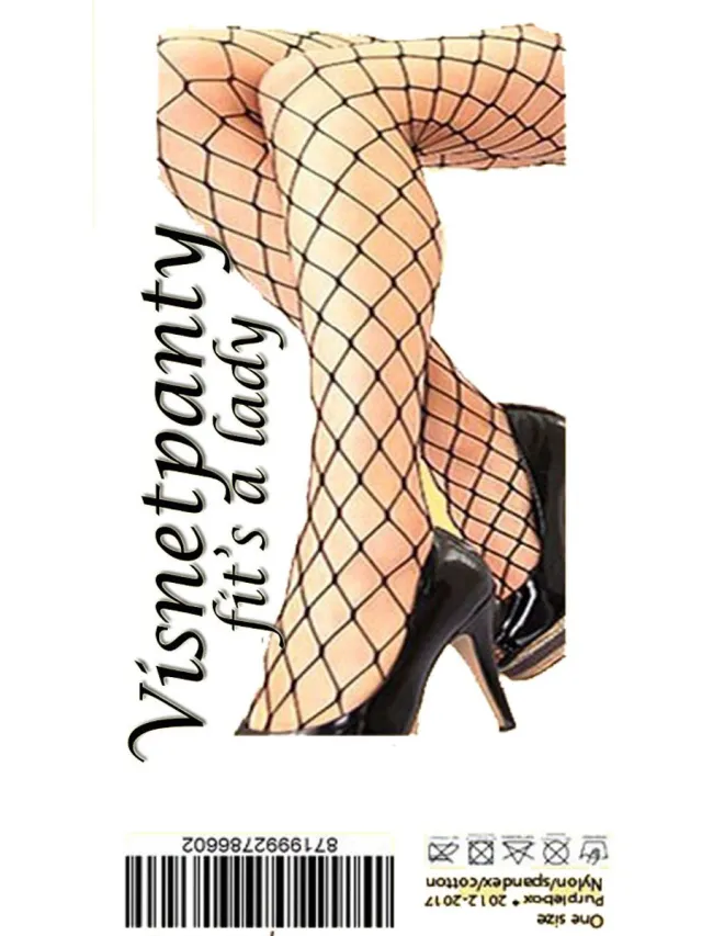 Purplebox Visnet panty- Fit's a Lady zwart