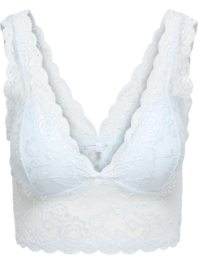 Only dames bralette kant chloe blauw
