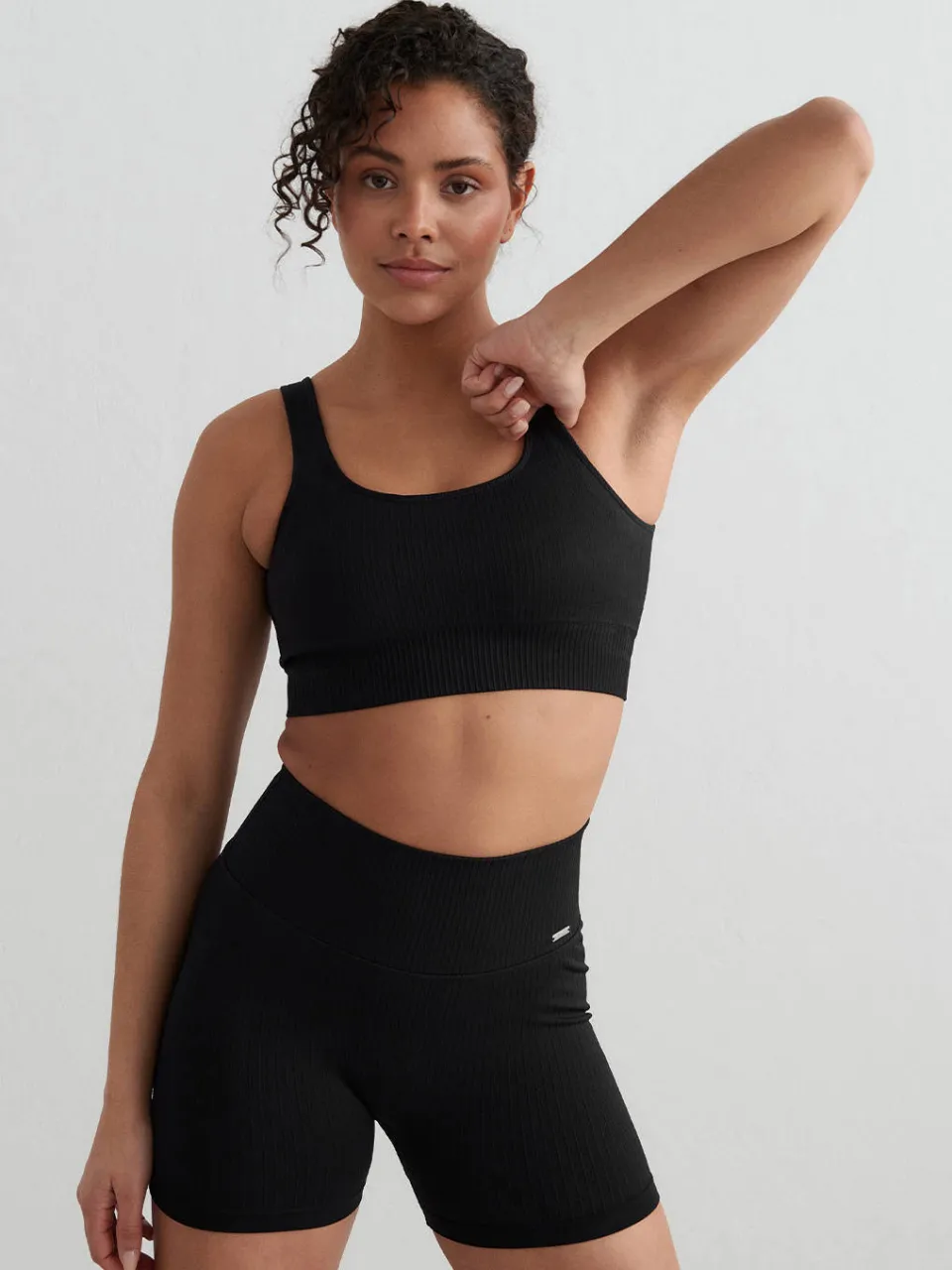 Aim'n sport-bh rib medium support Seamless zwart, foto 4