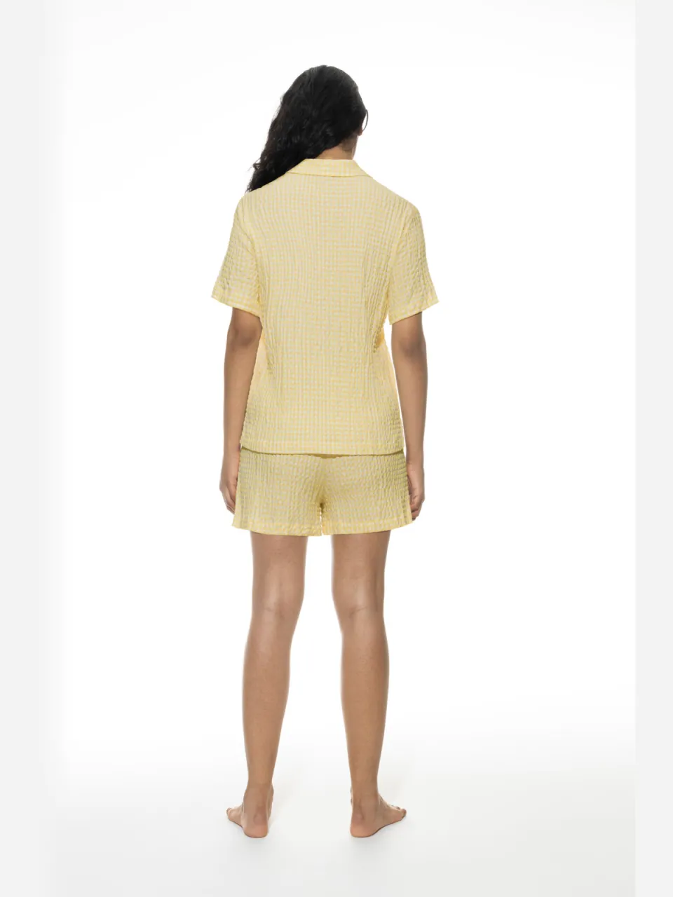 Mey Pyjamaset Serie Vichy Dream Lemon Butterfly geel, foto 2
