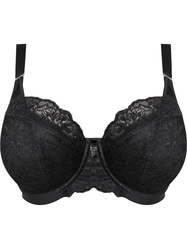 Elomi Brianna padded half cup Dames Beha - Maat G90 (EU) Zwart