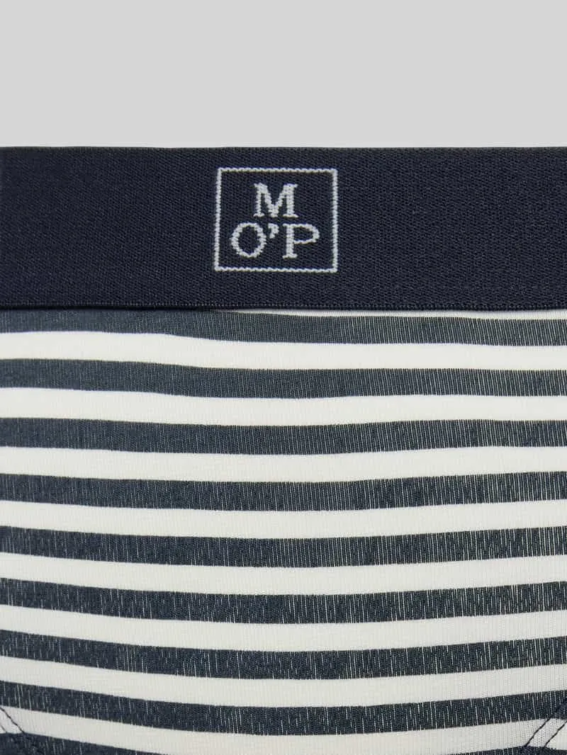 Marc O'Polo Slip met elastische band met logo in een set van 3 stuks donkerblauw, foto 3