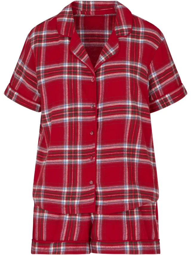 Hunkemöller Twill pyjama set Rood