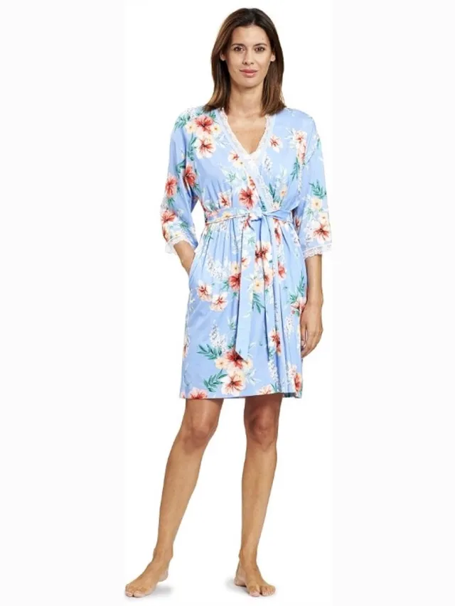 Rösch Hibiskus Badjas 1203100 Blauw