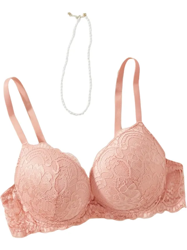 Currero BH Zonder Beugel - Strapless - Zonder Bandjes - Met Voorsluiting - Push-up Bh's - Comfort Beha - Comfortabel - Grote Sluiting - Roze - Cupmaat