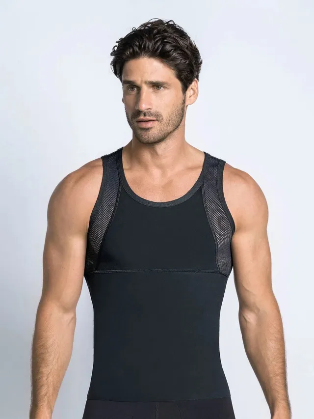 LEO Firm Compression Singlet | Zwart Black