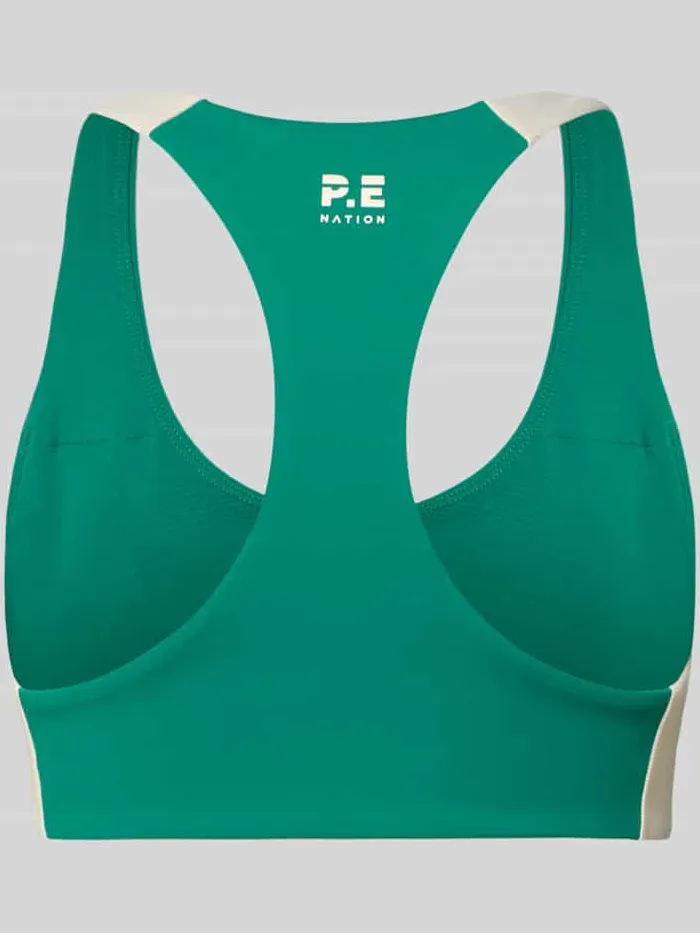 P.E Nation slim fit sport-bh met logodetail groen, foto 2