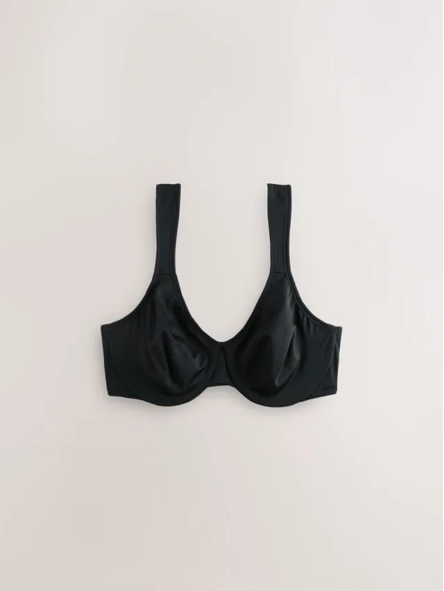 Next Dames - DD+ Supersoft Comfort Padded Strap Minimising Full Cup Bra - Zwart Black
