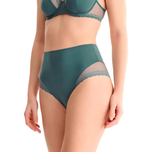 Lisca Tiffany slip met hoge taille zwart Groen