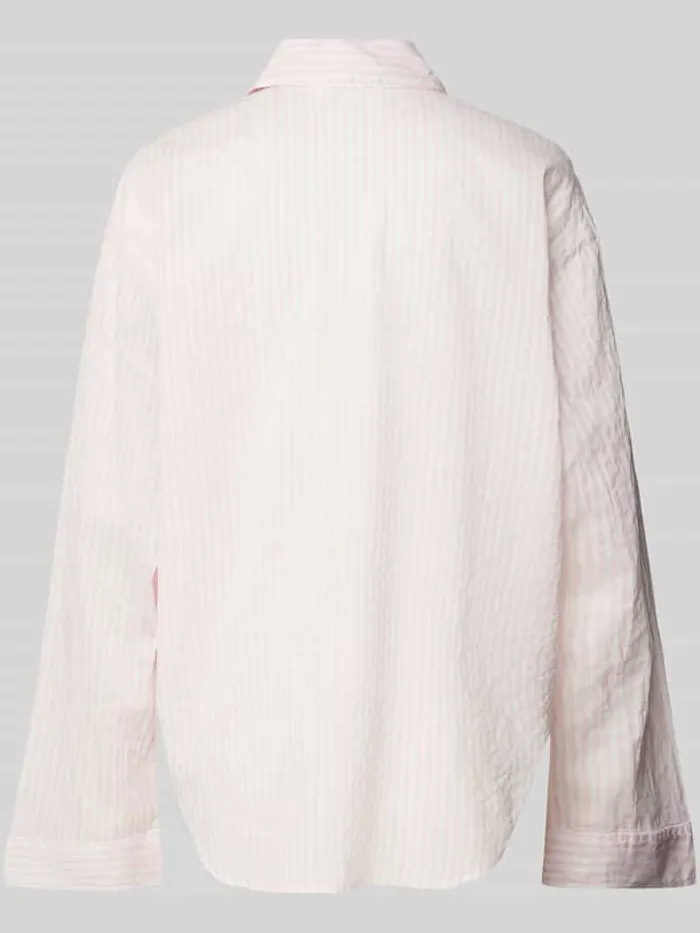 Christian Berg Woman Pyjamabovendeel met borstzak rosé, foto 2