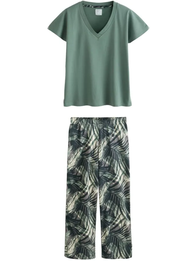 Next Dames - Pyjama met korte mouwen - Groen Khaki Green