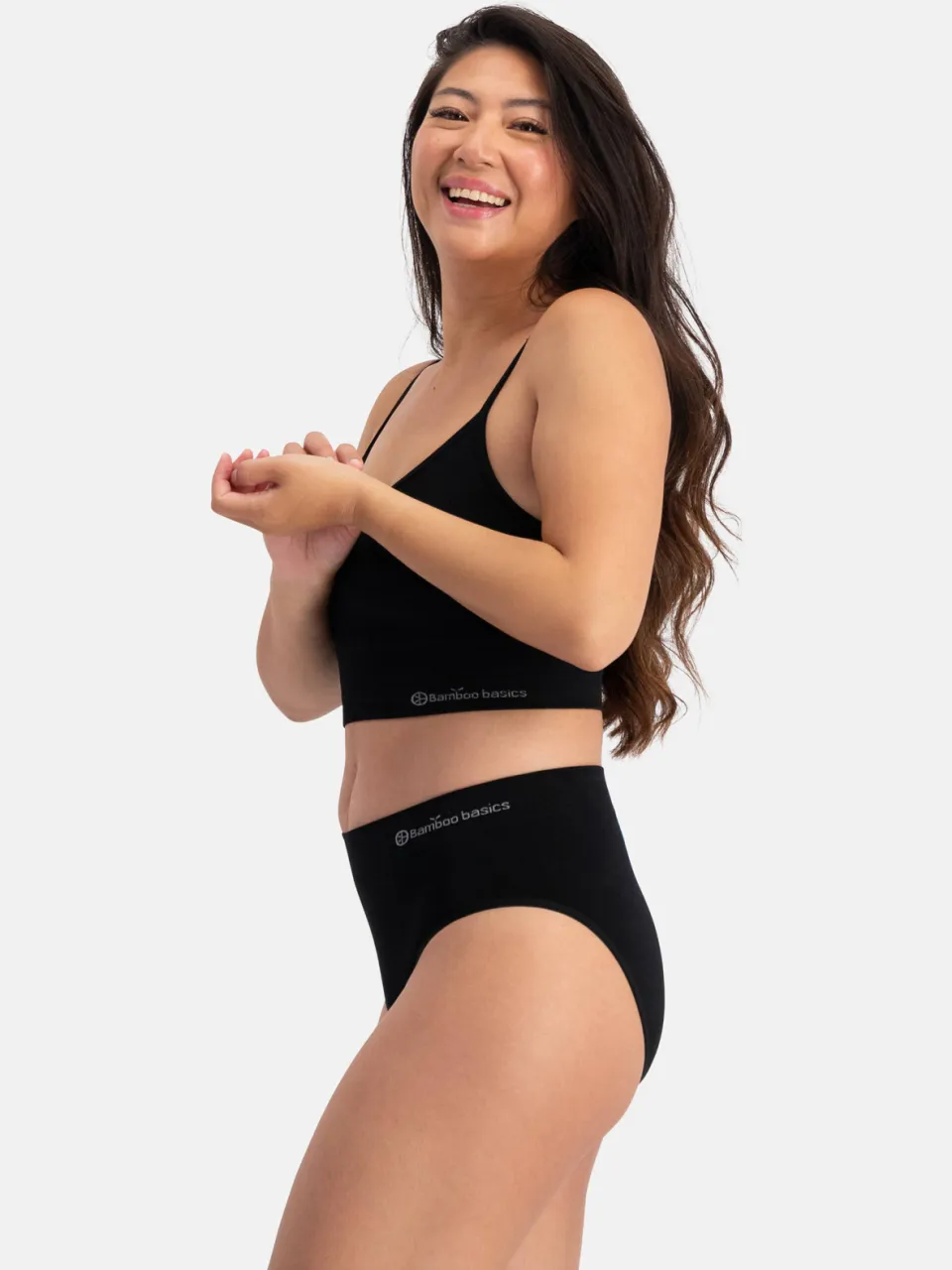Bamboo Basics Fenna naadloze bh top zwart, foto 2
