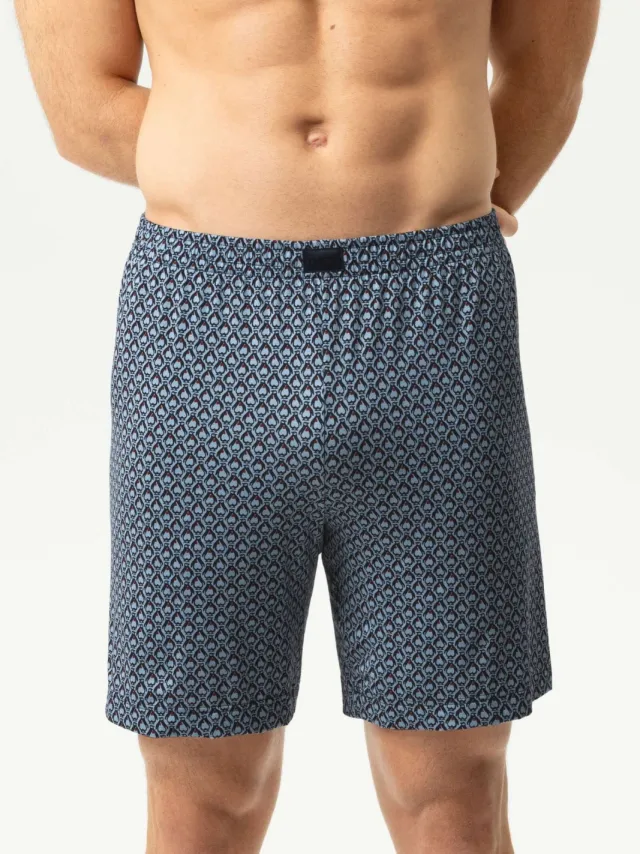 Mey Arctic Squad korte pyjamabroek blauw
