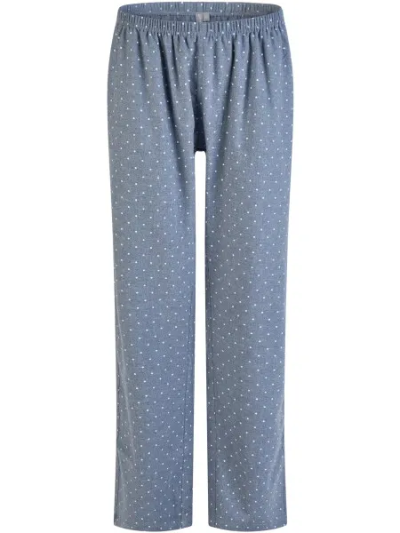 By Louise Dames pyjamabroek flanel gestipt Blauw