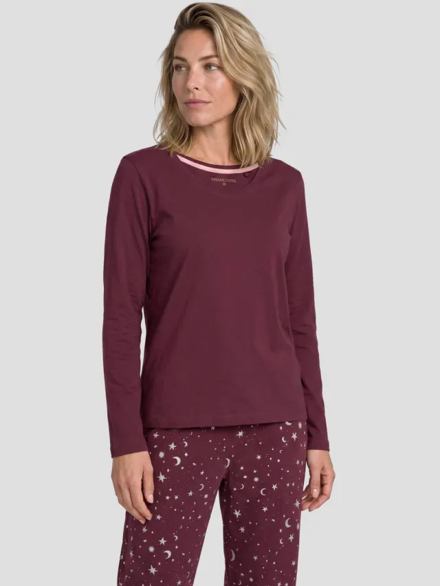 Dreamcovers pyjamaset bordeaux