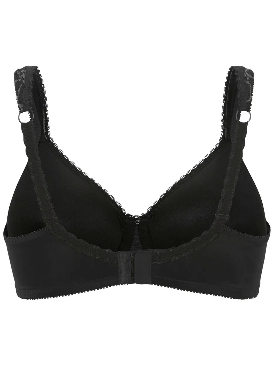 Swegmark Lace Shape voorgevormde T-shirt-bh met beugel zwart, foto 3