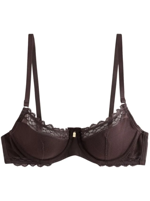 Next Dames - Gladde kanten balkonbeha met vulling - Bruin Chocolate Brown