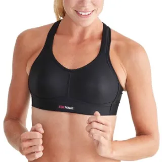 SWEMARK Sport by Swegmark Courage Coolmax sportbeha zwart Zwart,Versch.kleure/Patroon,Roze,Grijs,Blauw,Wit
