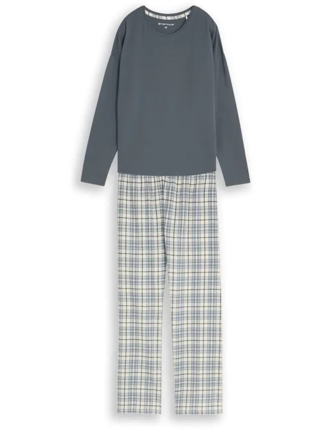 Tom Tailor Pyjamaset met ruitjespatroon - green-medium-check
