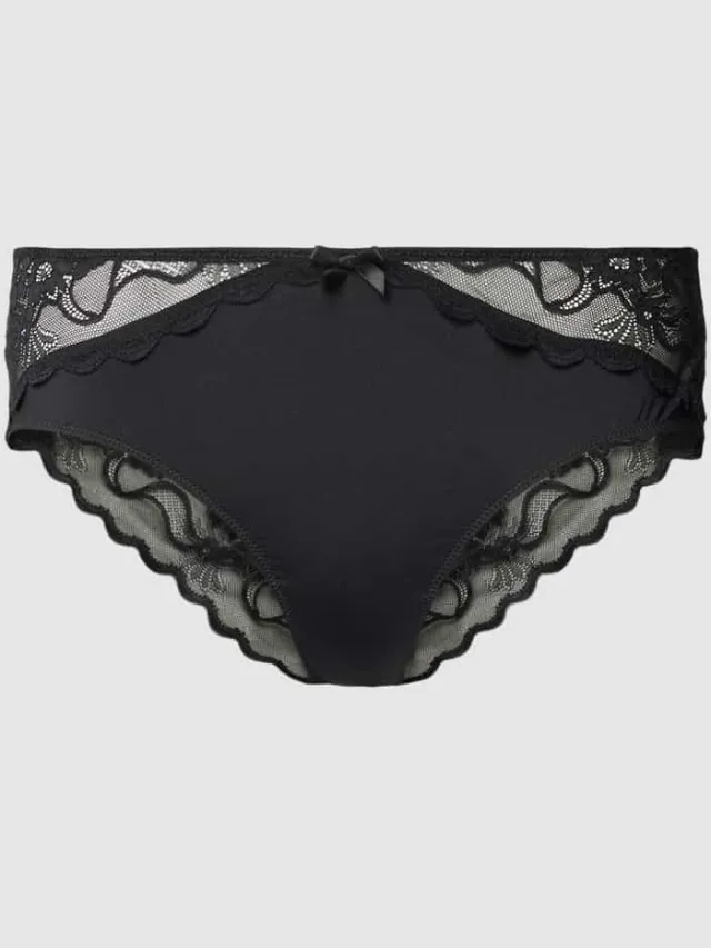 Lascana Slip met sierstrik, model 'VITTORIA' zwart, foto 2