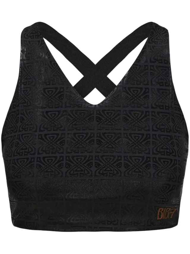 Biba Sportbeha met V-hals voor dames uit de Move-collectie (Zwart)