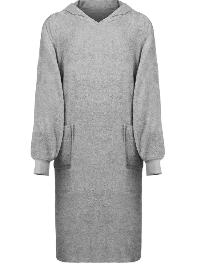 vidaXL Deken hoodie KINN Grijs XL Katoen