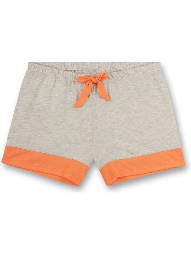 Sanetta pyjamabroek meisje Solid Grey Grijs