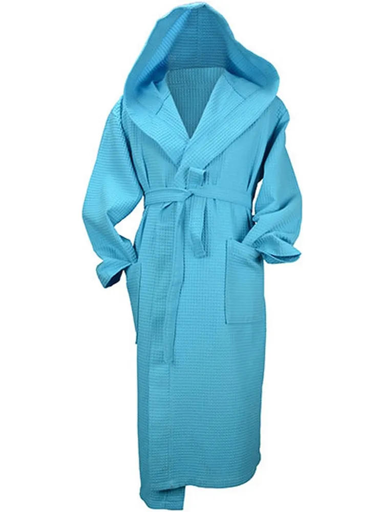 ARTG Dames/Dames Robezz Wafel ochtendjas met capuchon (Aqua Blauw), foto 2