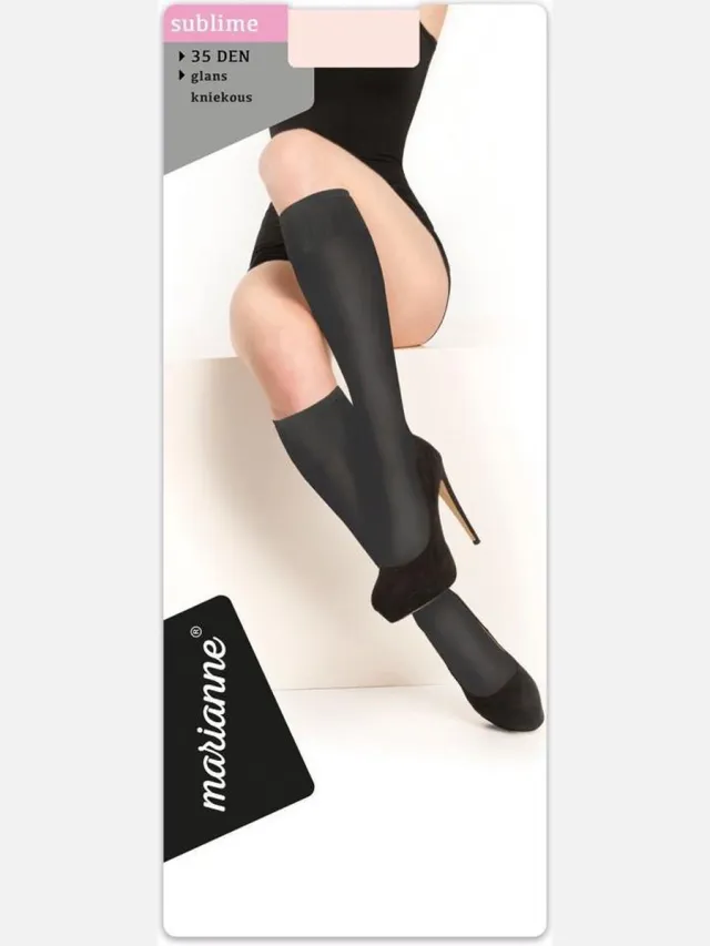 Marianne Kniekous 35 Denier Wineblush One Size
