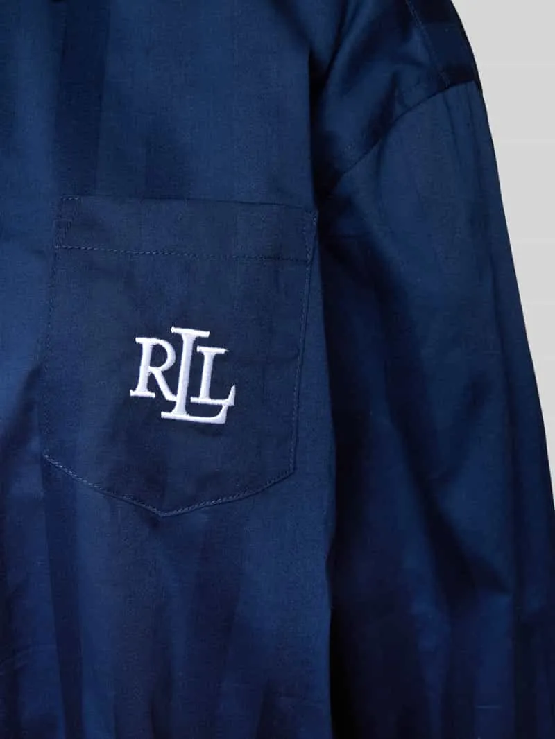 Lauren Ralph Lauren Nachthemd met borstzak donkerblauw, foto 3