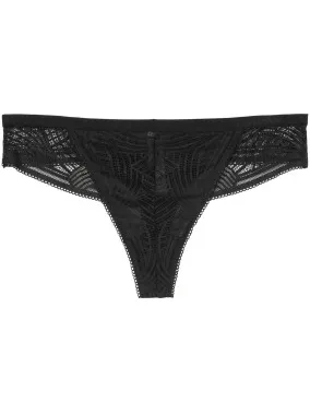 Marc O'Polo Lace stringslip zwart