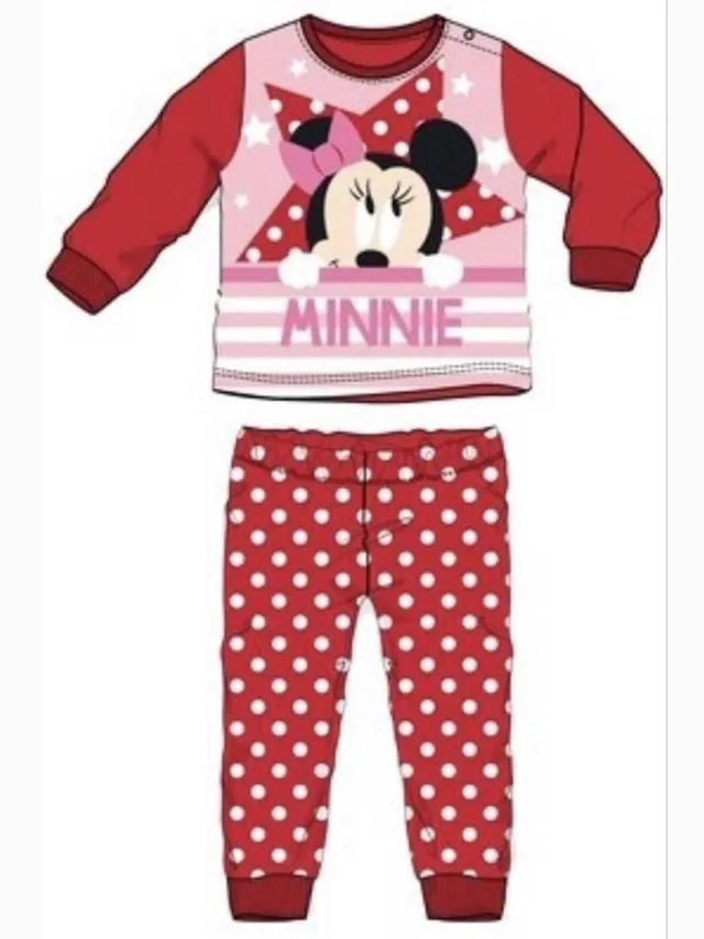 Disney Minnie Mouse Pyjama - rood - Maat 74 (12 maanden)