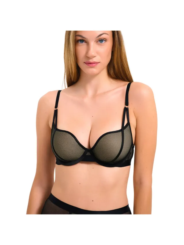 Lisca Balconette bh Lisca Mesh voorgevormde beha Zwart