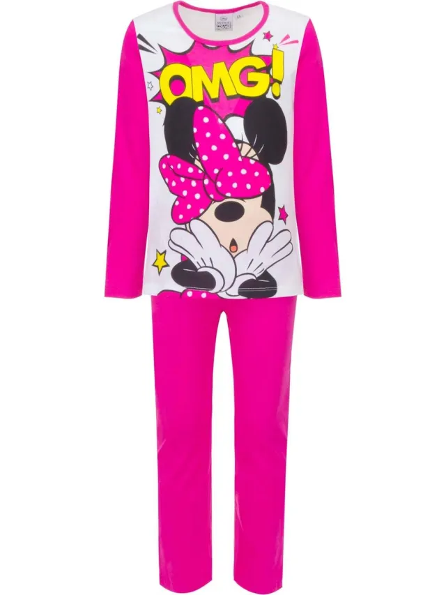 Disney Minnie Mouse pyjama - katoen - roze - maat 122/128 (8 jaar)