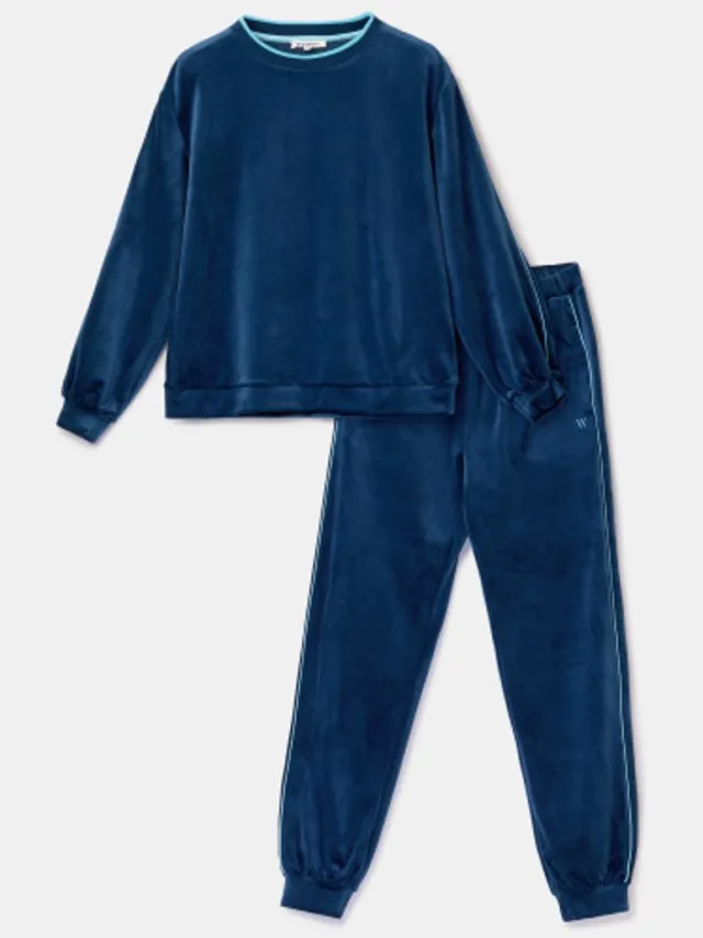 Woody Dames huispak donkerblauw