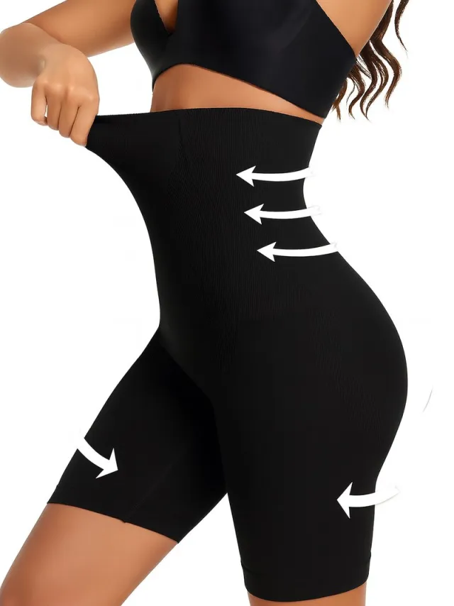 Cheaperito Shapewear Corrigerend Ondergoed Hoge Taille | Heupliftende Bodyshaper I Afslankbroek i Tailletrimmers I Billen, Buik & Dijen| Correctie Buik Ondergoed | Maat 3XL/XXXL I Zwart