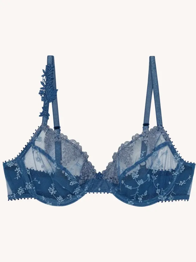 Passionata Dames push-up bh Passionata White Nights petrole blauw camaieu