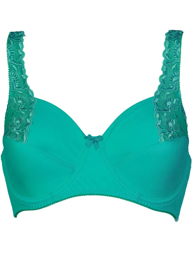 Elbrina Beugel BH - Embroidery - Dames - Turquoise -85F