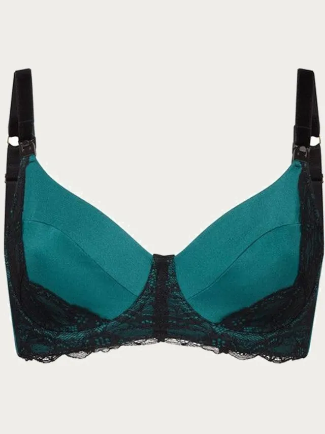 Amoralia Emerald borstvoedingsbh groen met zwart
