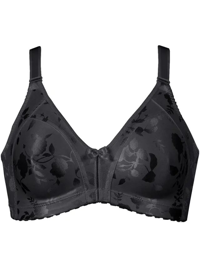 Naturana Minimizer bh met bloemenpatroon - 5363 - Zwart