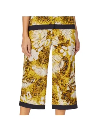 Dkny Rooftop Ready Wide Capri Pant Geel,Versch.kleure/Patroon