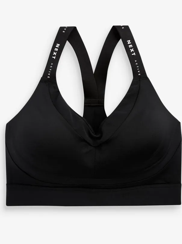 Next Dames - Active high-impact Dry Tech B-G sportbeha - Zwart Black
