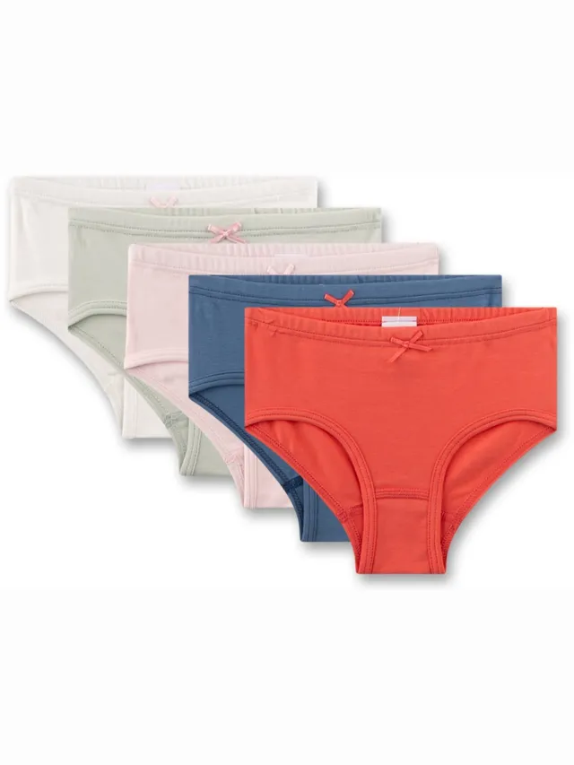 Sanetta Broekje Hipslip 5P 104 Set van 5 Rood/Blauw/Roze