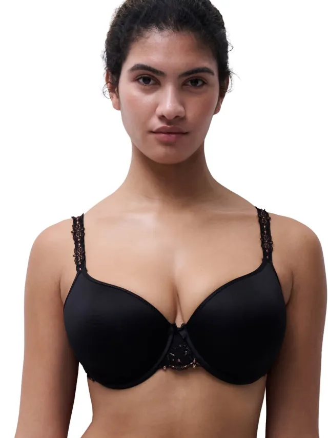 Chantelle Champs Elysée Voorgevormde BH Dazzling Black - Zwart/Roze