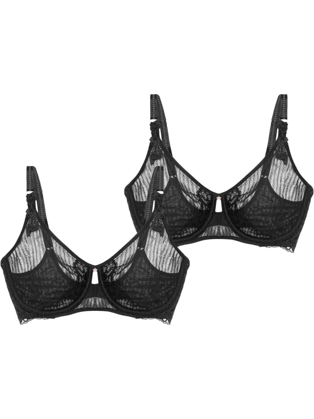 Triumph Bügel-BH Peony Florale Zwart