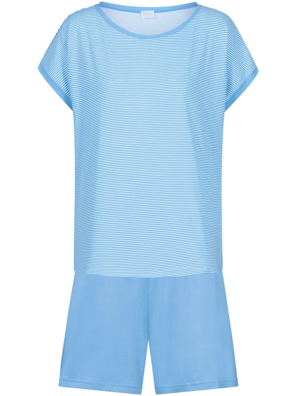 Mey Pyjama kort Serie Small Stripes Summer Blue, foto 2