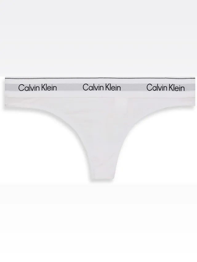 Calvin Klein Onderbroek Thong Lv00qf8518 White Dames Maat